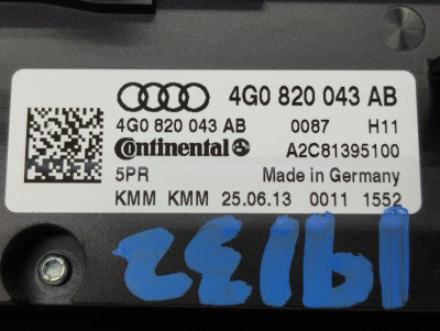 MANDO CLIMATIZADOR, AUDI, A6 AVANT (4G5)
