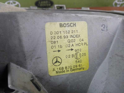 FARO IZQUIERDO, MERCEDES-BENZ, CLASE A (BM 168)