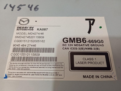 SISTEMA AUDIO / RADIO CD, MAZDA, 6 FAMILIAR (GJ)