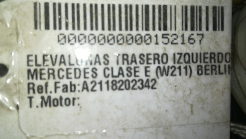  ELEVALUNAS TRASERO IZQUIERDO 