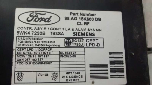 MODULO CONFORT FORD FOCUS BERLINA (CAK) 