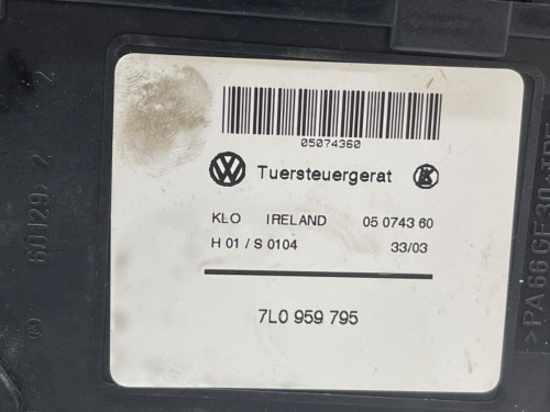 MOTOR ELEVALUNAS TRASERO IZQUIERDO VOLKSWAGEN TOUAREG (7LA) 