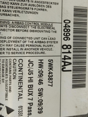 CENTRALITA AIRBAG, DODGE, JOURNEY (JC)