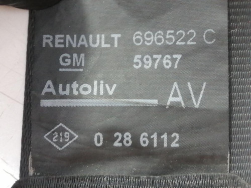  CINTURON SEGURIDAD DELANTERO DERECHO RENAULT TRAFIC II FURGÓN 