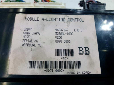 CENTRALITA LUCES, CHEVROLET, EPICA