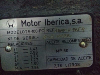 CAJA CAMBIOS, NISSAN, PATROL (K/W 160)
