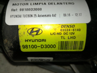 MOTOR LIMPIA DELANTERO, Hyundai, TUCSON (TL)