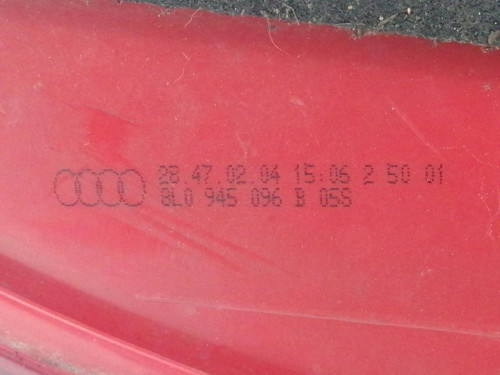  PILOTO TRASERO DERECHO, AUDI, A3 (8L) 