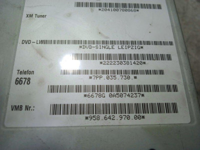 SISTEMA AUDIO / RADIO CD, PORSCHE, CAYENNE (TIPO 92A)