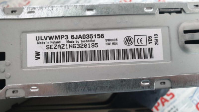 SISTEMA AUDIO / RADIO CD, SEAT, TOLEDO (KG3)