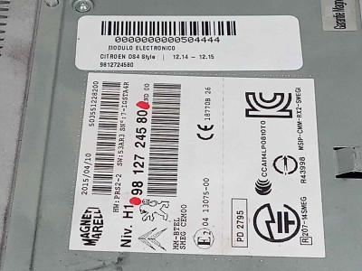 MODULO ELECTRONICO, CITROEN, DS4