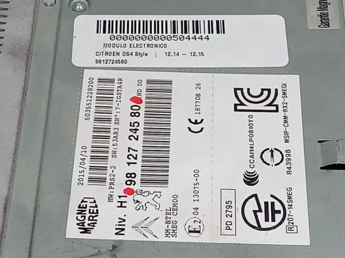  MODULO ELECTRONICO, CITROEN, DS4 