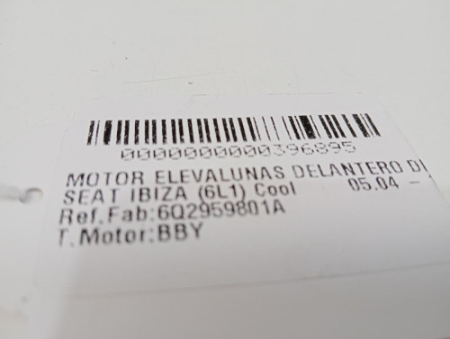  MOTOR ELEVALUNAS DELANTERO DERECHO SEAT IBIZA (6L1) 