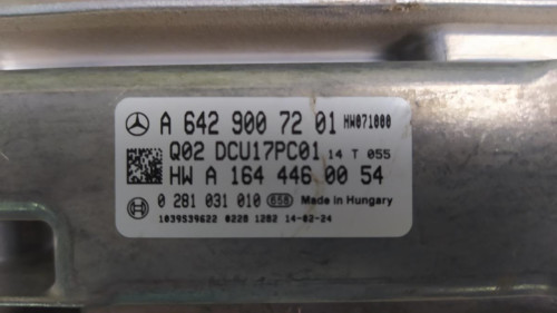 CENTRALITA MOTOR UCE MERCEDES-BENZ CLASE ML (BM 166) 