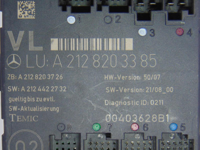 MODULO ELECTRONICO, MERCEDES-BENZ, CLASE GLK (BM 204)