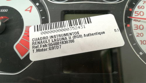  CUADRO INSTRUMENTOS, RENAULT, LAGUNA II (BG0) 