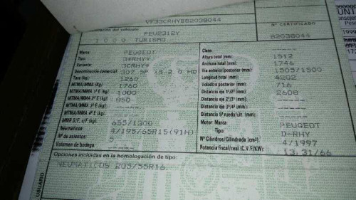  PEUGEOT 307 (S1)(04.2001) 