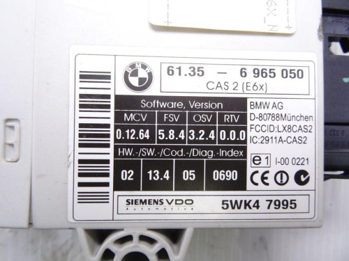  MODULO ELECTRONICO, BMW, SERIE 5 BERLINA (E60) 