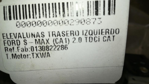 ELEVALUNAS TRASERO IZQUIERDO Ford S-MAX (CA1) 