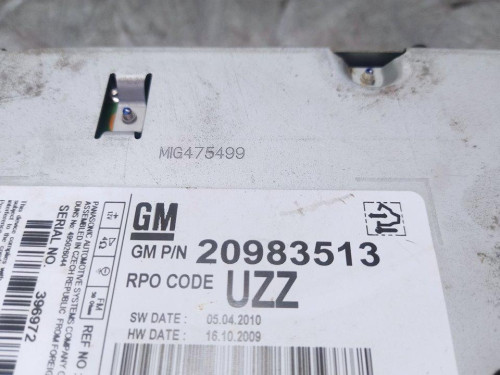 SISTEMA AUDIO / RADIO CD OPEL ASTRA J BERLINA 5P 