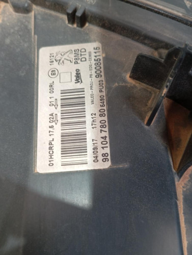  FARO DERECHO, PEUGEOT, 3008 