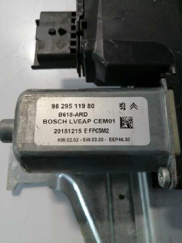  ELEVALUNAS TRASERO DERECHO, CITROEN, C3 