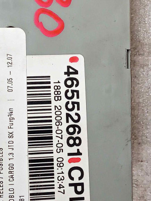 CAJA RELES / FUSIBLES, FIAT, I DOBLÒ CARGO