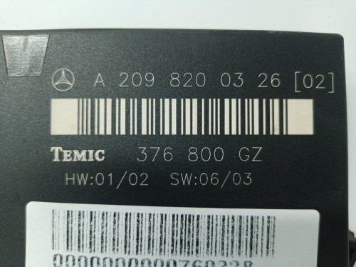  MODULO ELECTRONICO, MERCEDES-BENZ, CLK (BM 209) COUPE 