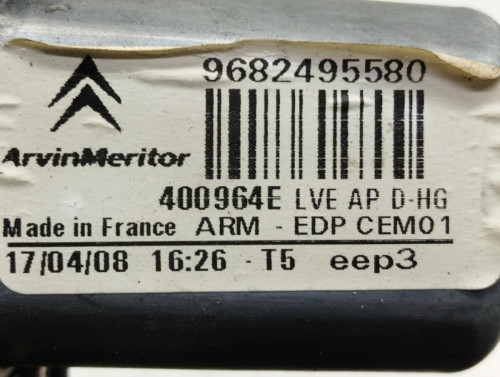 MOTOR ELEVALUNAS DELANTERO DERECHO Citroen GRAND C4 PICASSO 