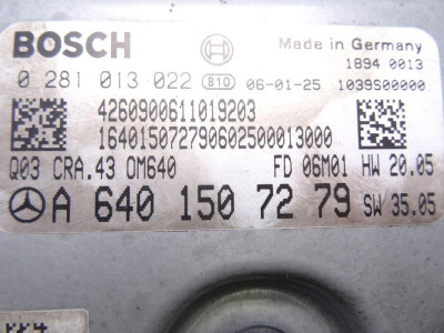 CENTRALITA MOTOR UCE, MERCEDES-BENZ, CLASE A (BM 169)
