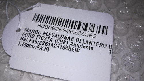  MANDO ELEVALUNAS DELANTERO DERECHO, FORD, FIESTA (CBK) 