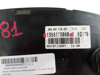 CUADRO CUENTA KILOMETROS, CITROEN, JUMPER FURGÓN