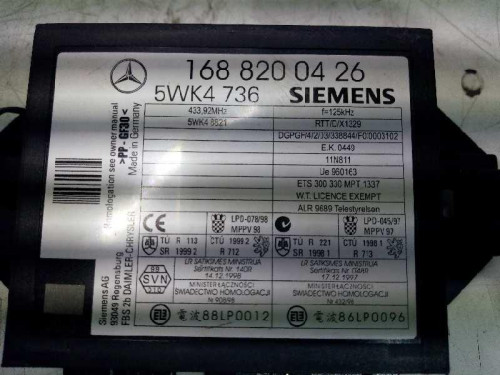 CENTRALITA INMOVILIZADOR Mercedes-Benz CLASE A (BM 168) 