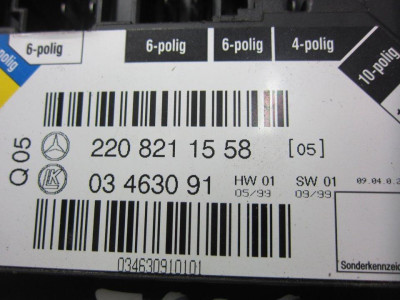 MODULO ELECTRONICO, MERCEDES-BENZ, CLASE S (BM 220) BERLINA