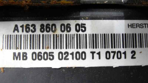 AIRBAG LATERAL TRASERO IZQUIERDO Mercedes-Benz CLASE ML (BM 163) 