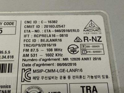 SISTEMA AUDIO / RADIO CD, RENAULT, SCENIC IV