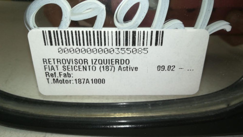 RETROVISOR IZQUIERDO FIAT SEICENTO (187) 