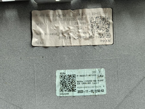 PARAGOLPES TRASERO Hyundai TUCSON (NX) 