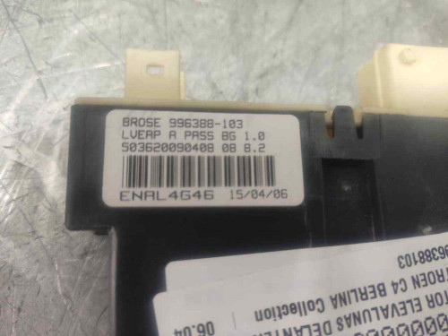  MOTOR ELEVALUNAS DELANTERO DERECHO CITROEN C4 BERLINA 