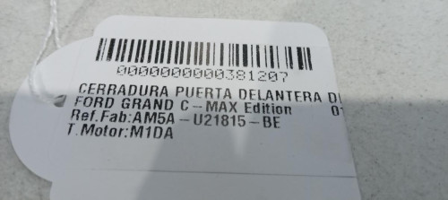  CERRADURA PUERTA DELANTERA DERECHA FORD GRAND C-MAX (CB7) 