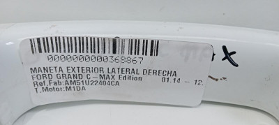 MANETA EXTERIOR LATERAL DERECHA, FORD, GRAND C-MAX (CB7)