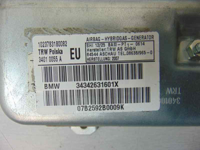 AIRBAG LATERAL DELANTERO DERECHO, BMW, SERIE X3 (E83)