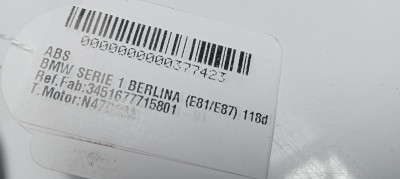 ABS, BMW, SERIE 1 BERLINA (E81/E87)