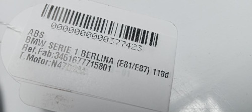  ABS, BMW, SERIE 1 BERLINA (E81/E87) 