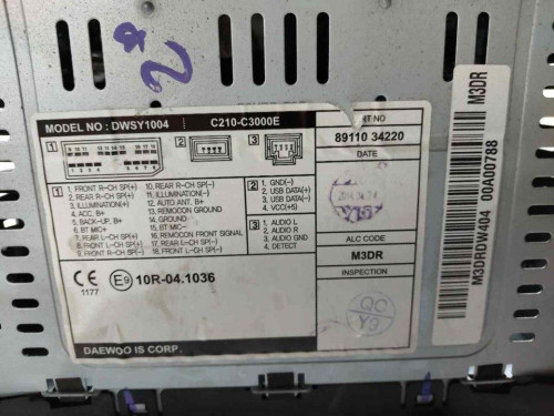 SISTEMA AUDIO / RADIO CD SSANGYONG KORANDO 