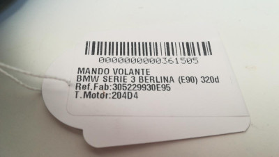 MANDO VOLANTE, BMW, SERIE 3 BERLINA (E90)