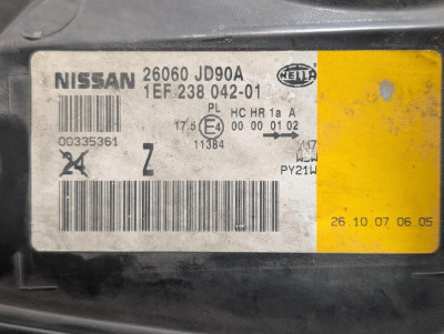 FARO IZQUIERDO, NISSAN, QASHQAI (J10)