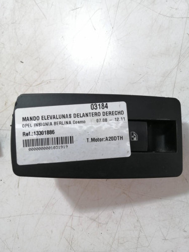  MANDO ELEVALUNAS DELANTERO DERECHO Opel INSIGNIA BERLINA 
