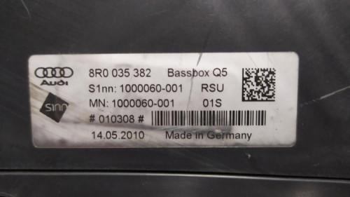 SISTEMA AUDIO / RADIO CD AUDI Q5 (8R) 