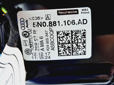ASIENTO DELANTERO DERECHO, AUDI, Q3 (8UG)